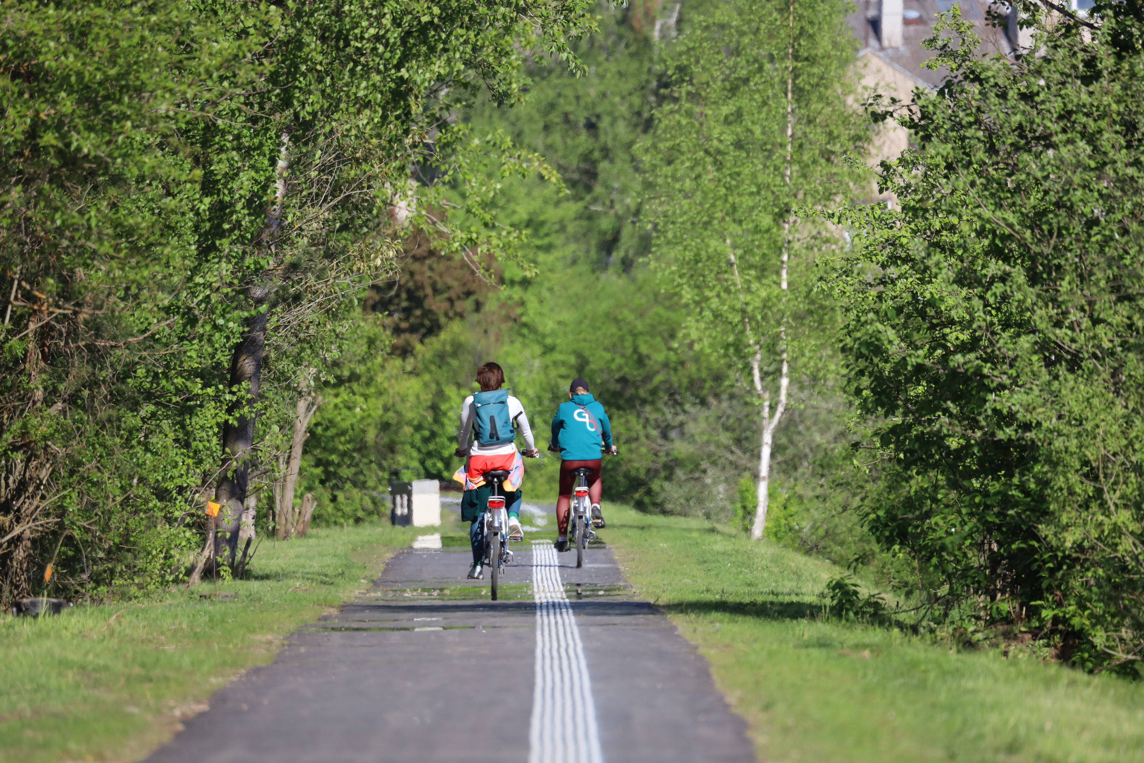 Asphalted route section in Gulbene