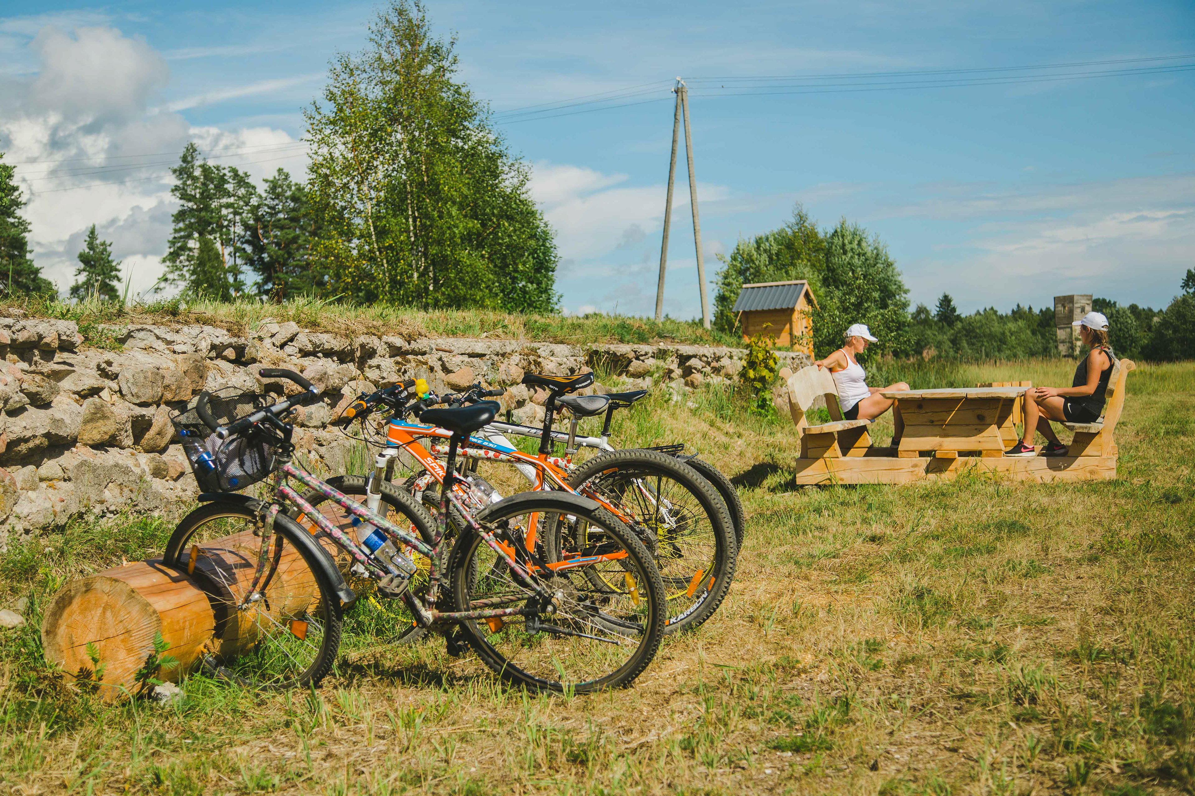 Resting place at the route