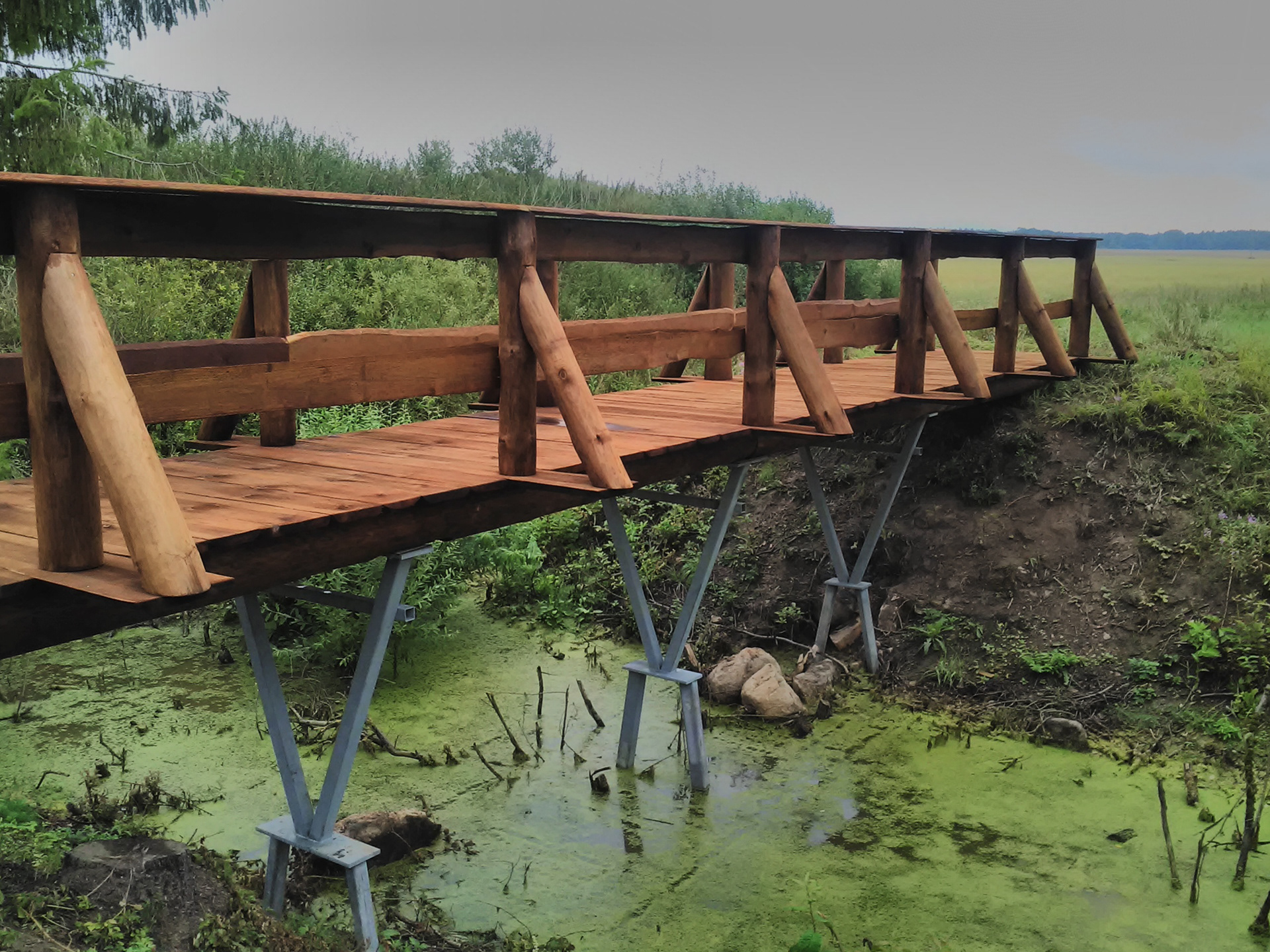 46 km. Uus sild Kikkojal. New bridge on Kikkoja stream.