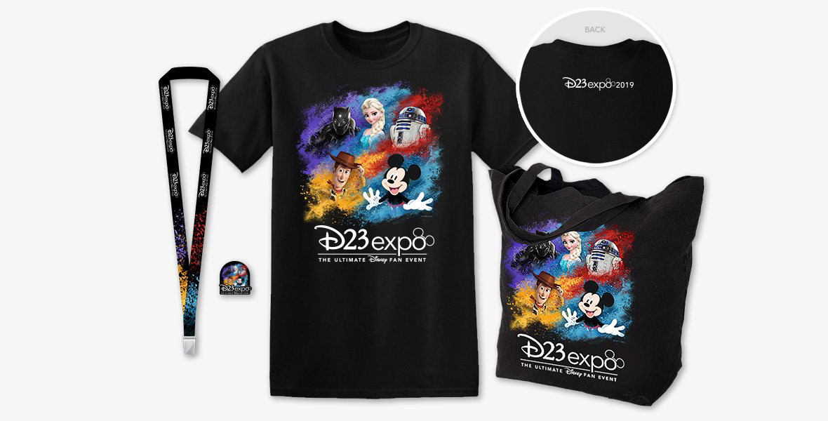 Various Commemorative Merchandise: Lanyard, Pins, T-Shirt, Tote Bag