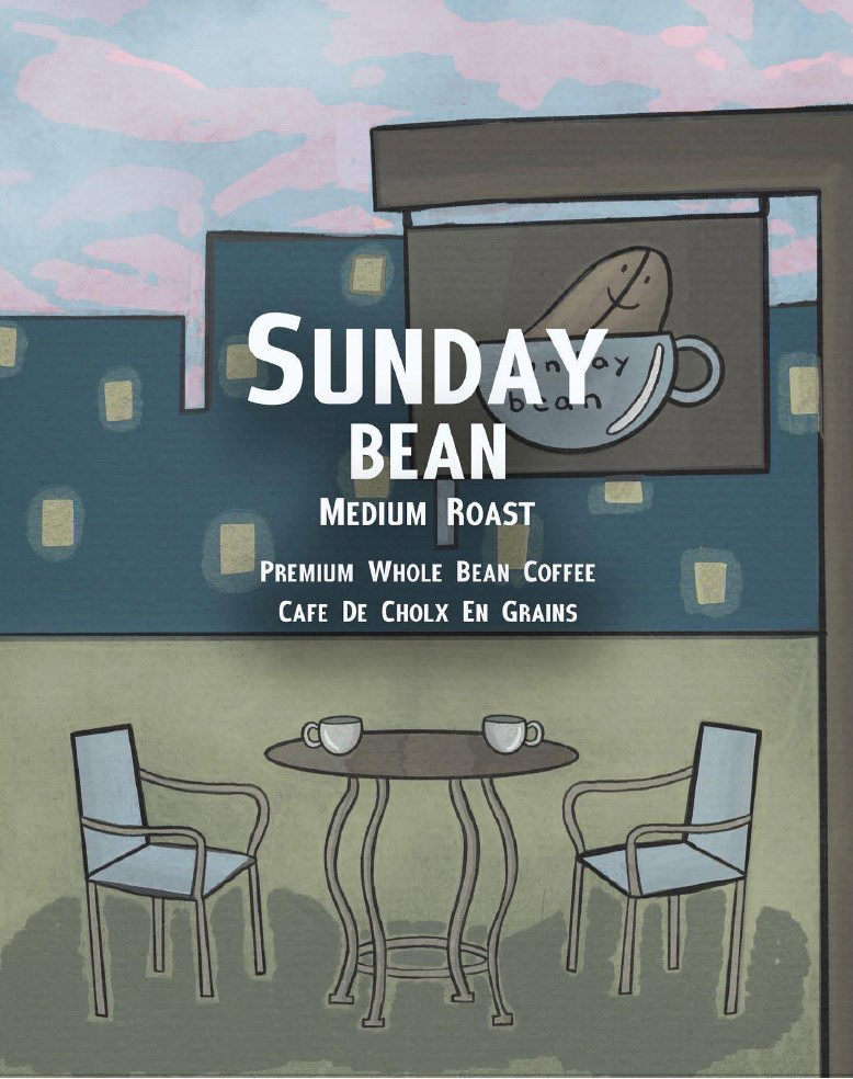 Sunday Bean Coffee Bag Design