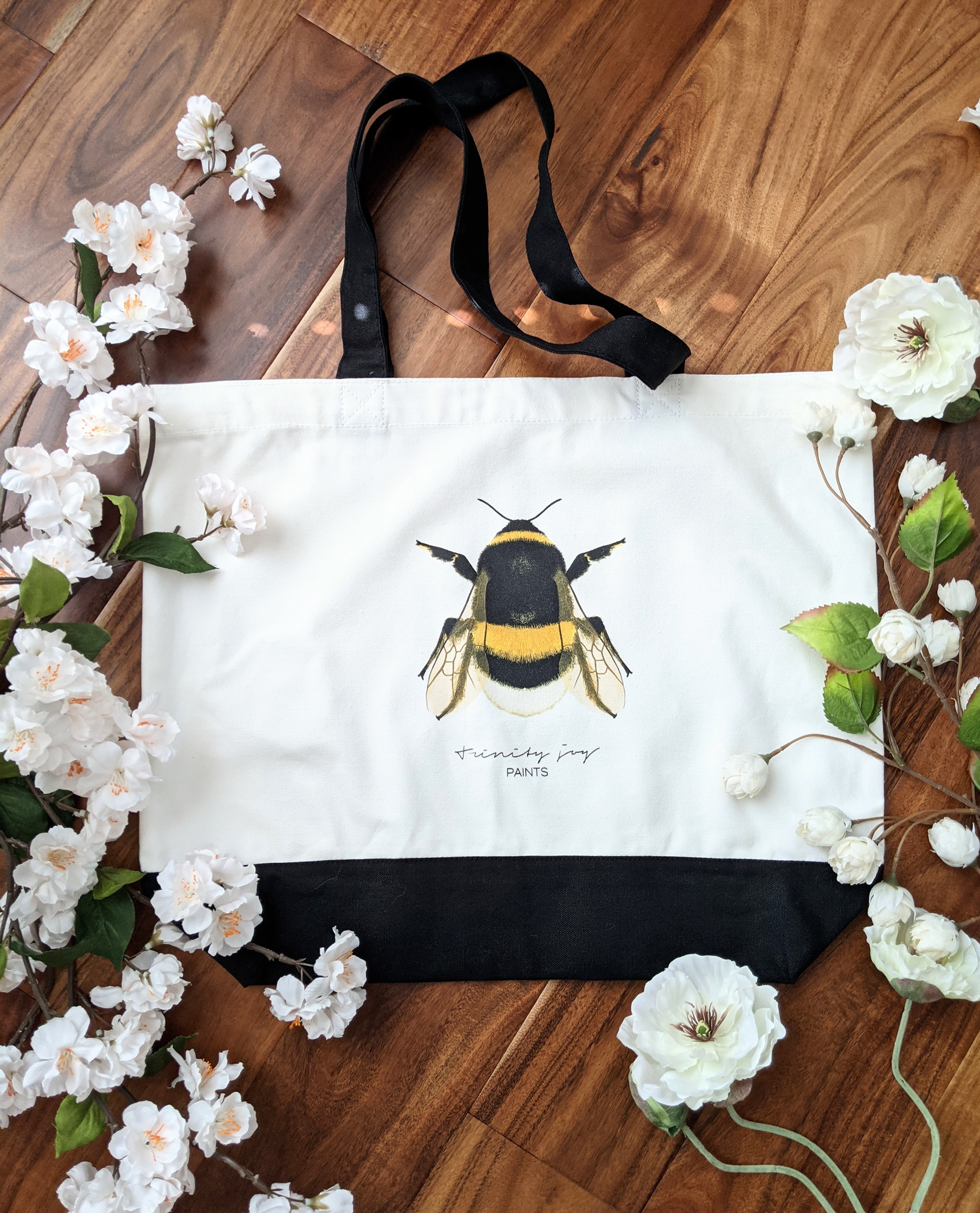 Two Tone Bumblebee Tote Bag