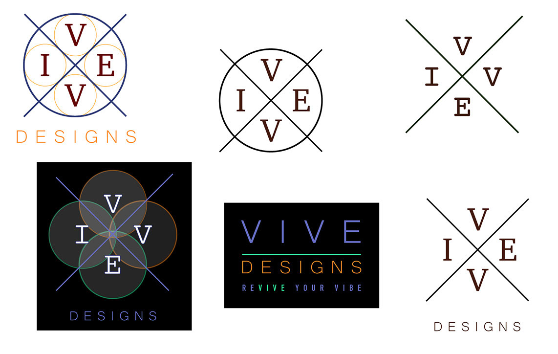 Vive designs logo versions