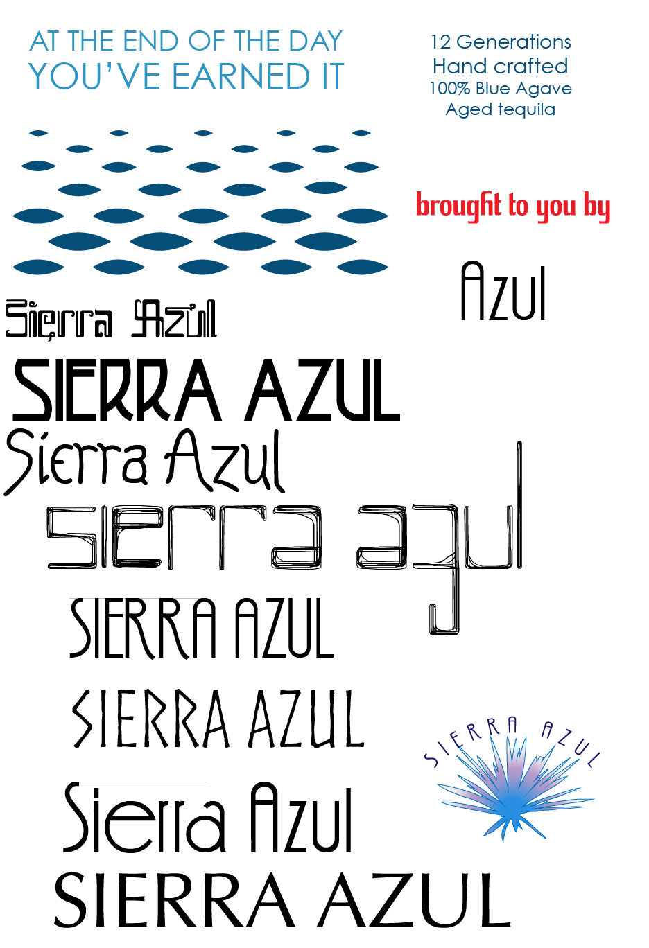 Sierra Azul logo development