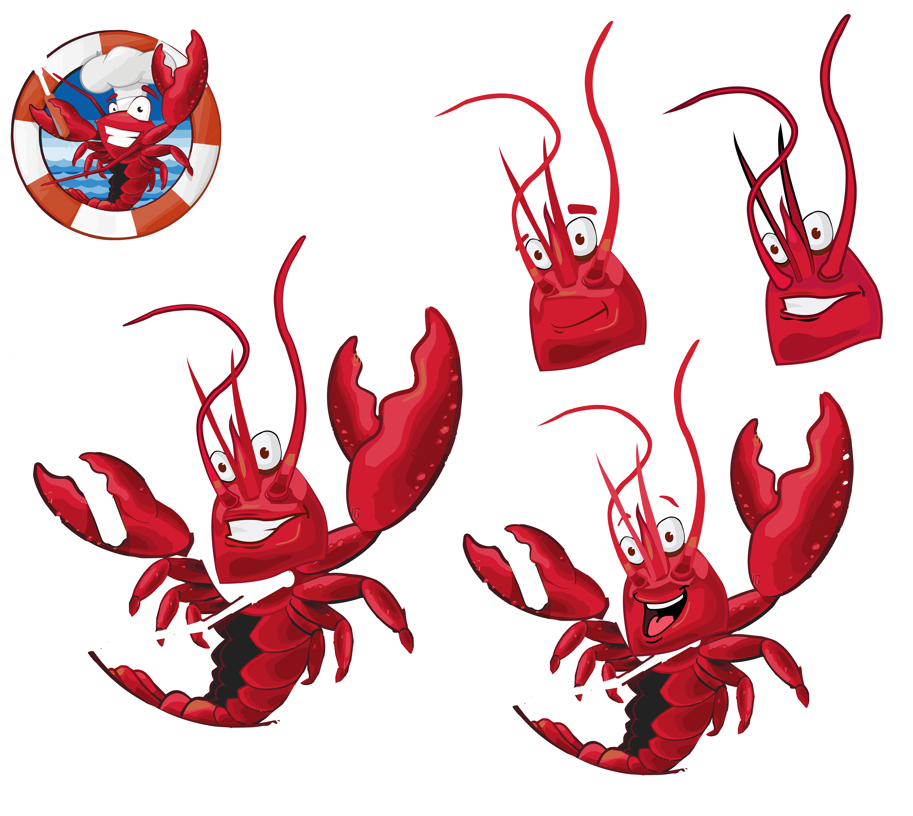 Character development process, vector work