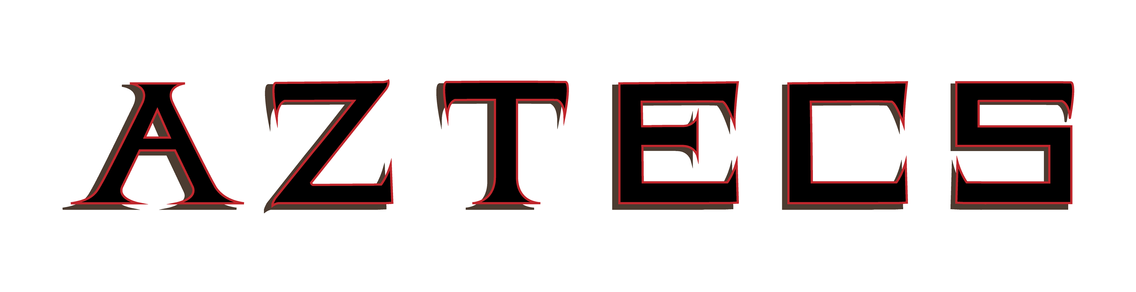 Custom typography for Mexico City Aztecs football team concept 2