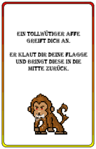 Rabid monkey - he's stealing your flag!