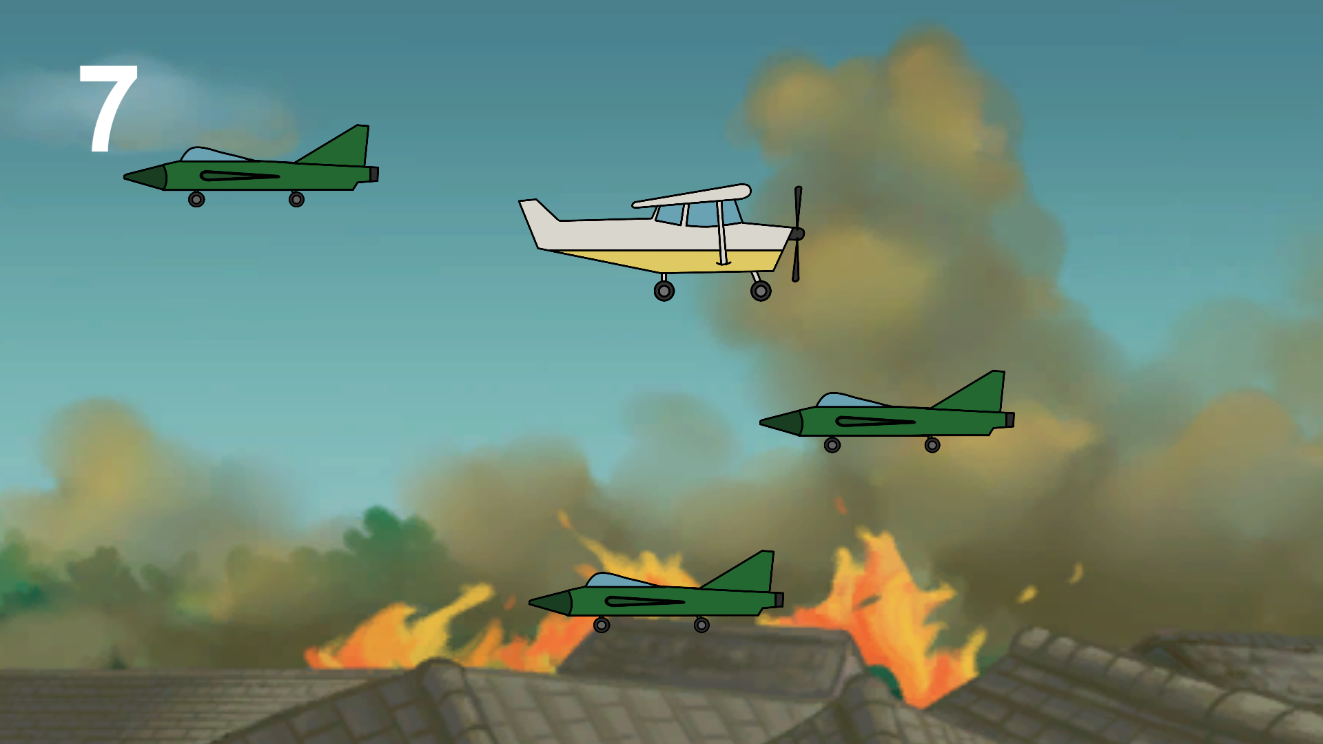 after surviving 7 airplanes