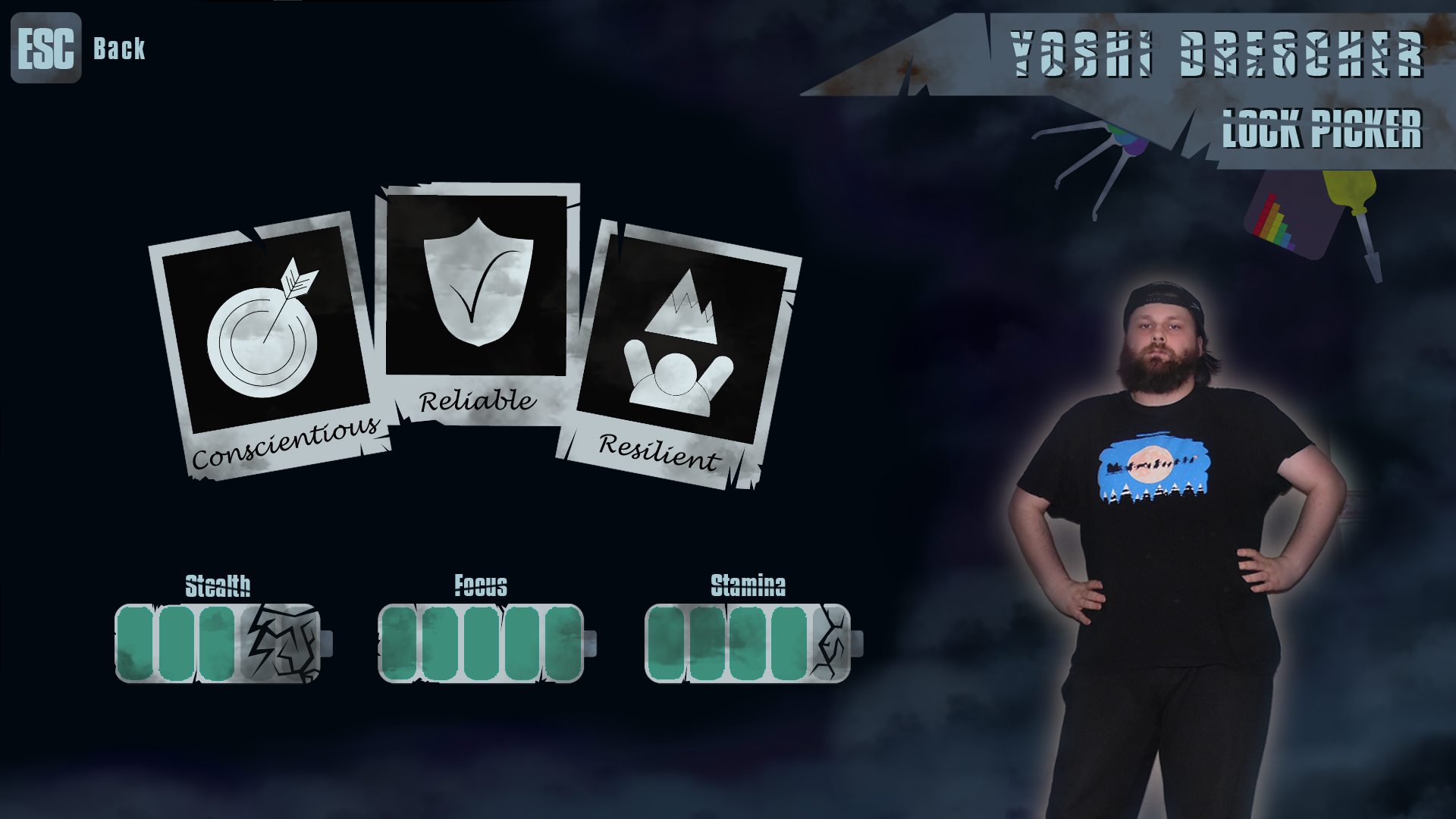 Characterscreen