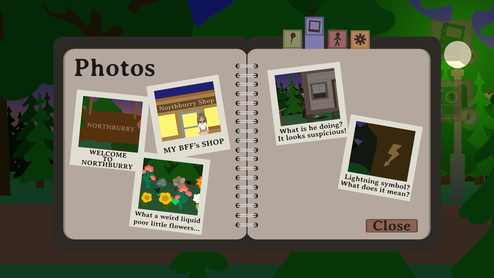 The Journal with the Polaroid-Pictures