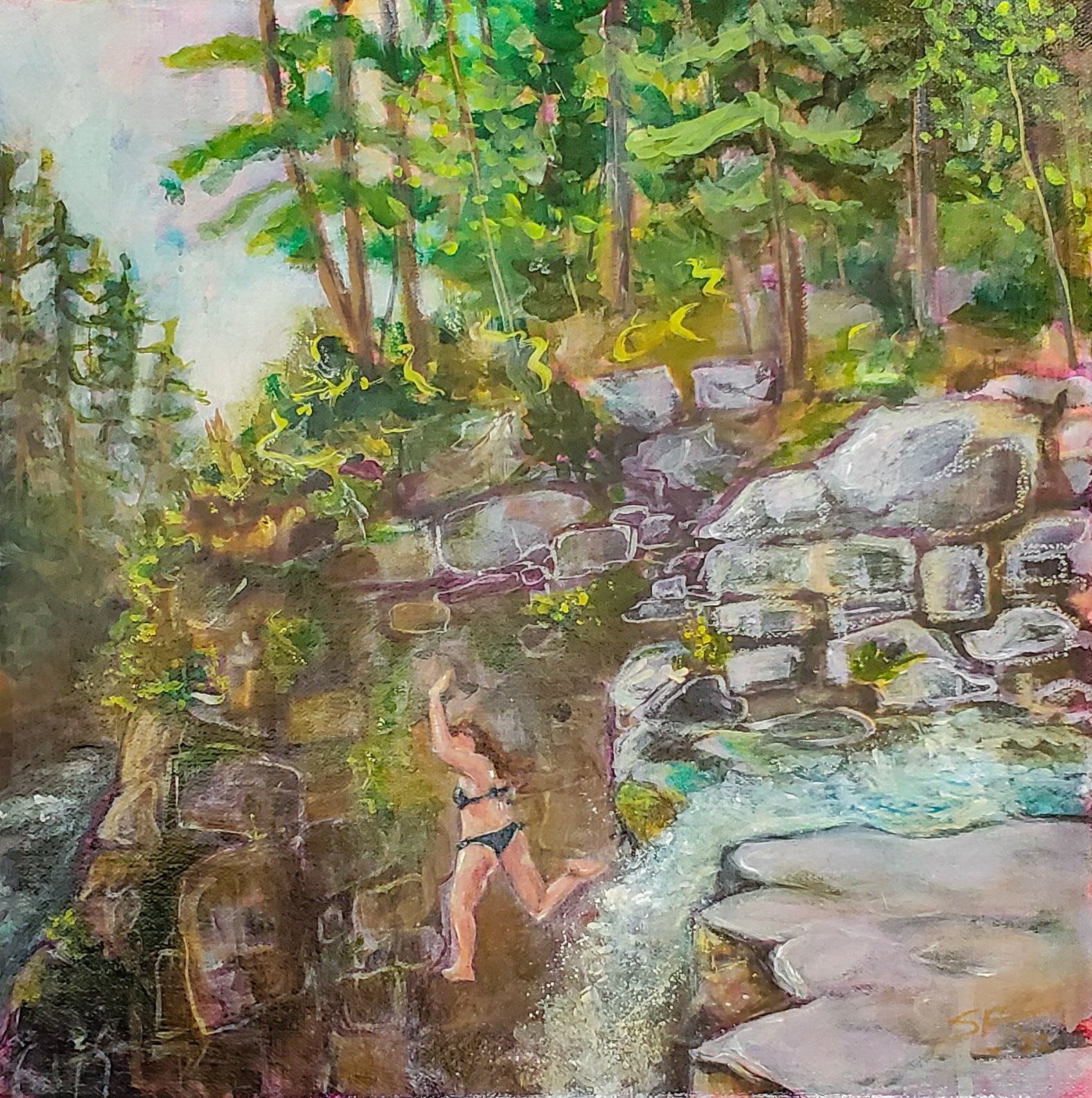 The Leap 2022; Acrylic
