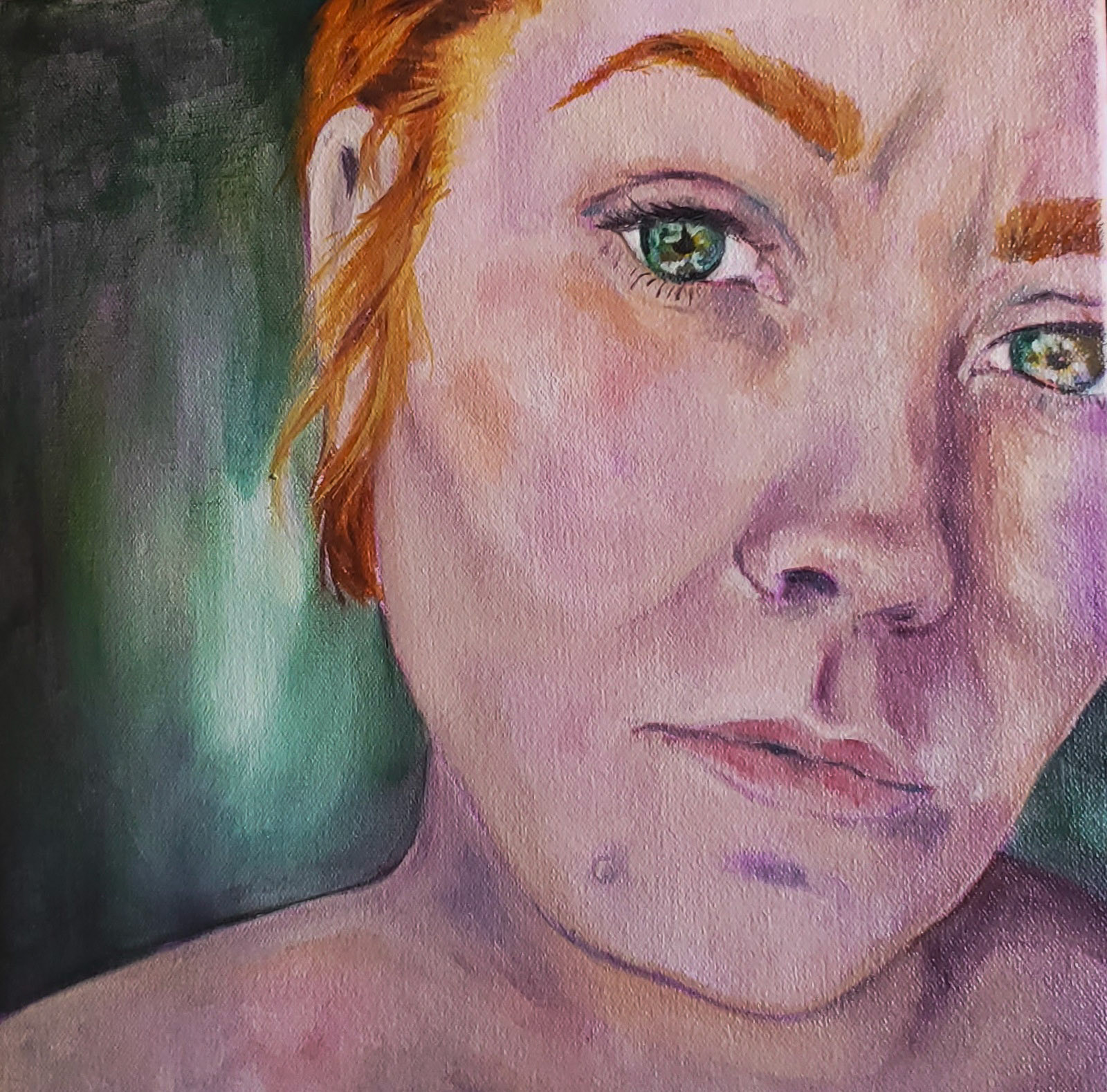 Self Portrait 2021; Oil