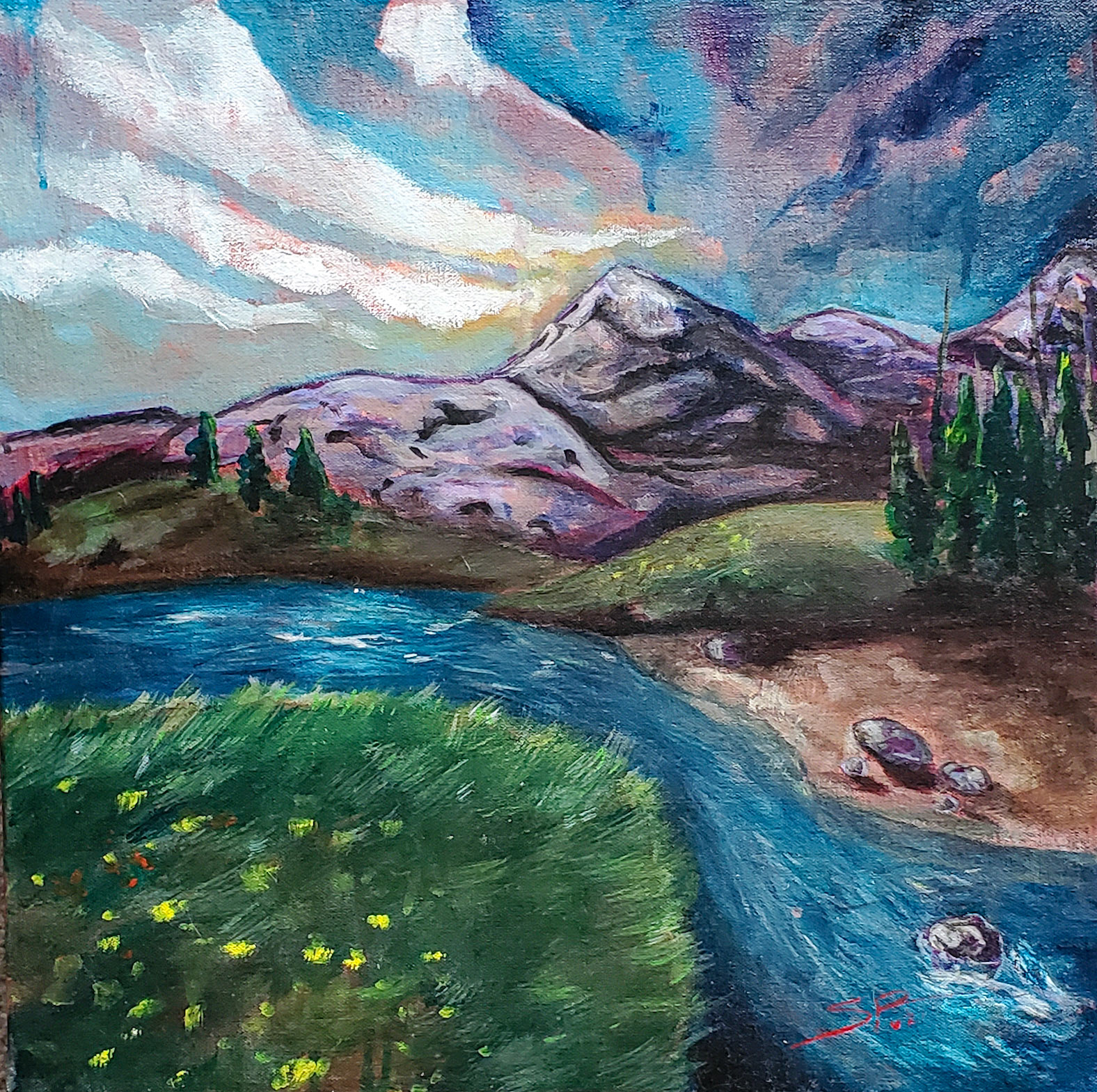 Dreaming Field 2021; Acrylic
