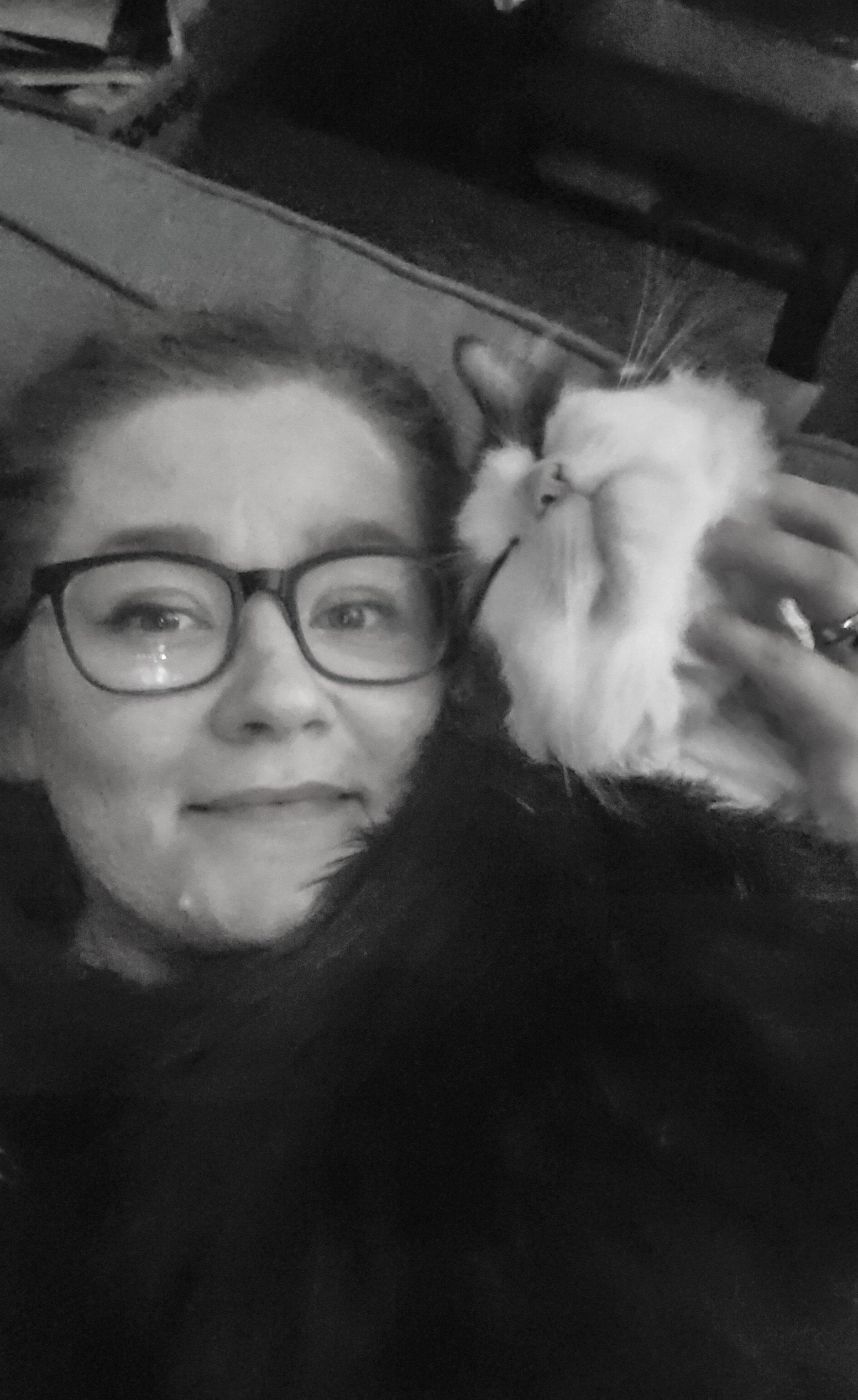 Picture of Artist and her cat