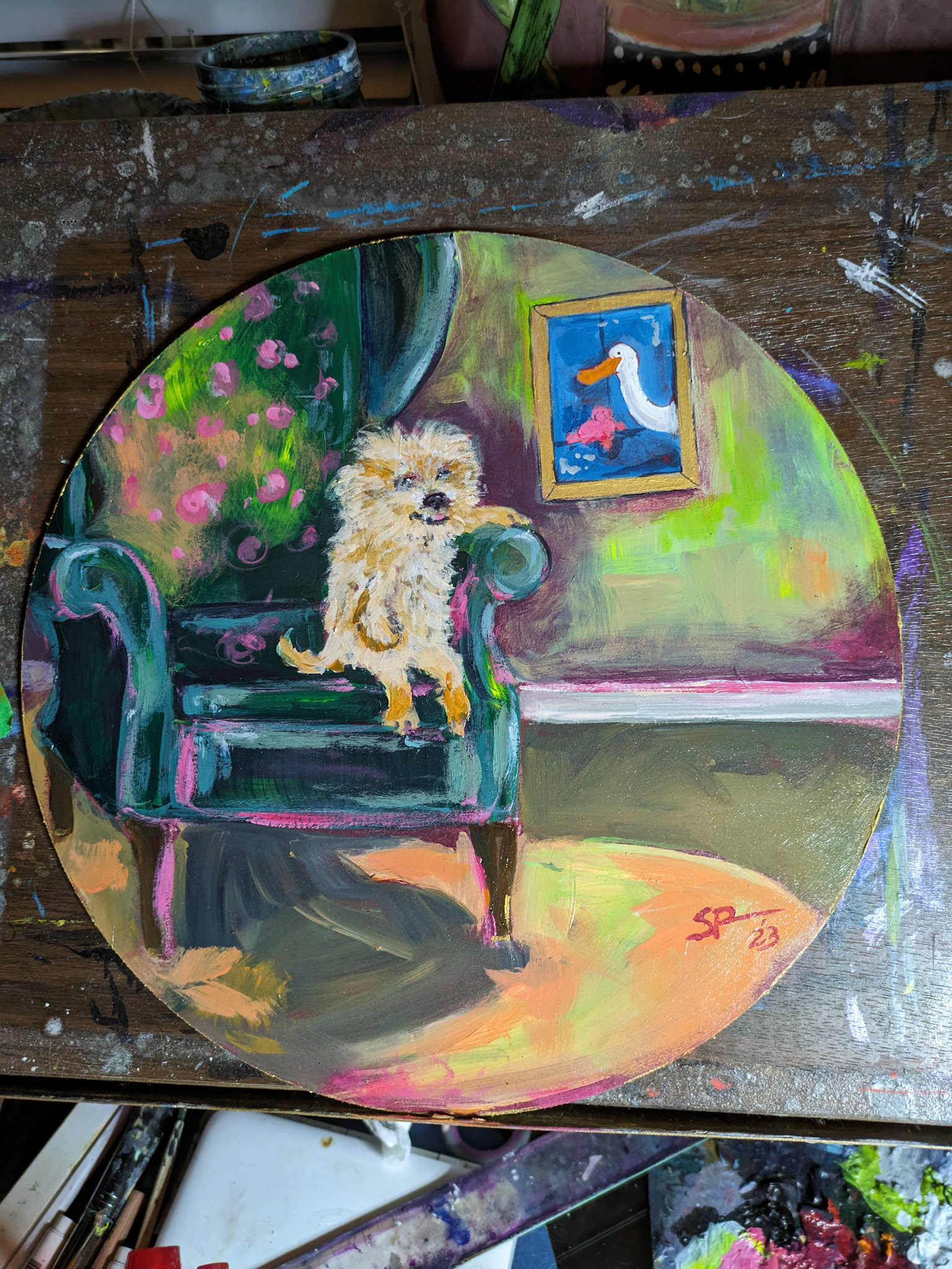 Piper 2023; Acrylic on Board