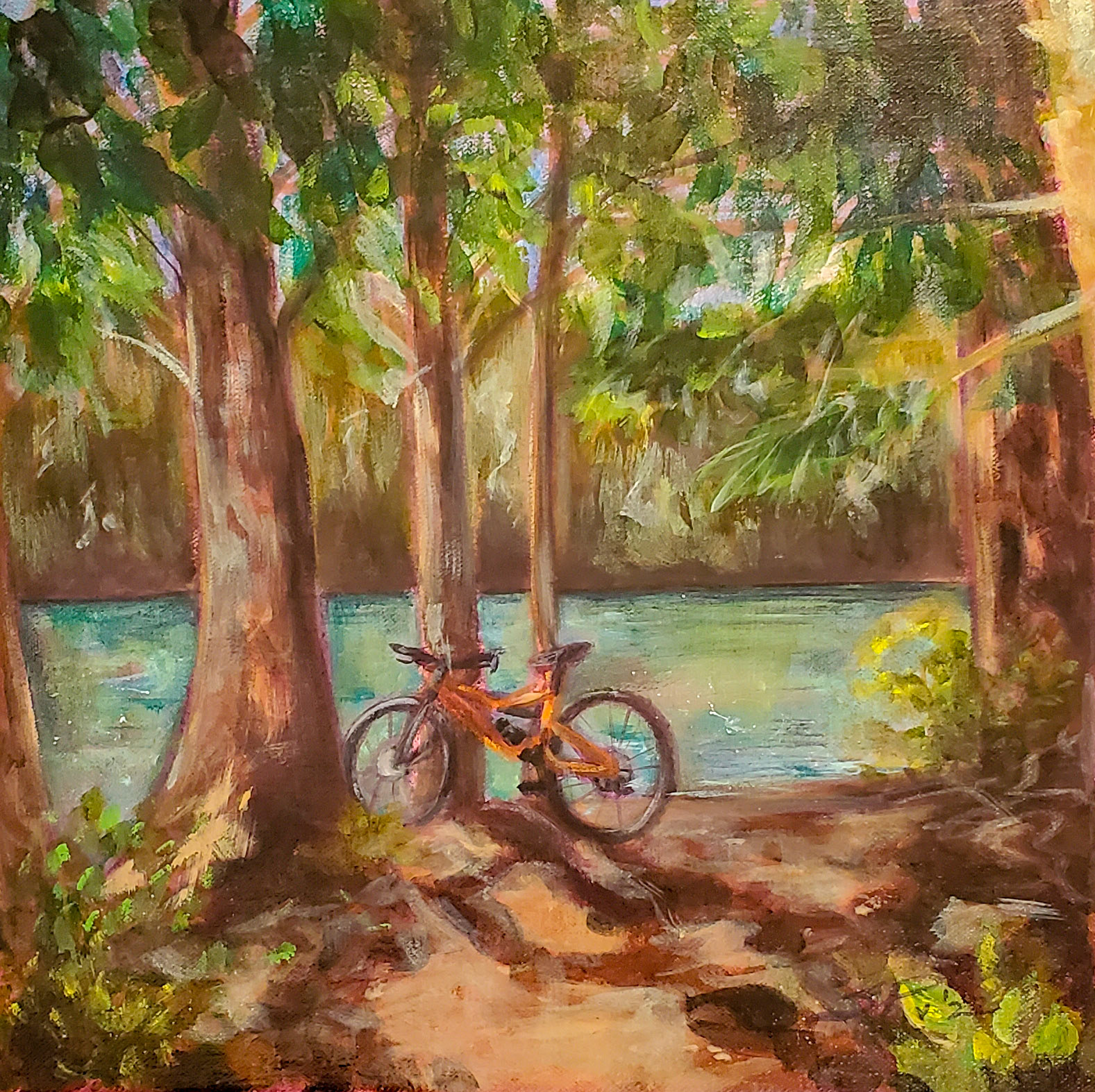 Afternoon Ride 2022; Acrylic 