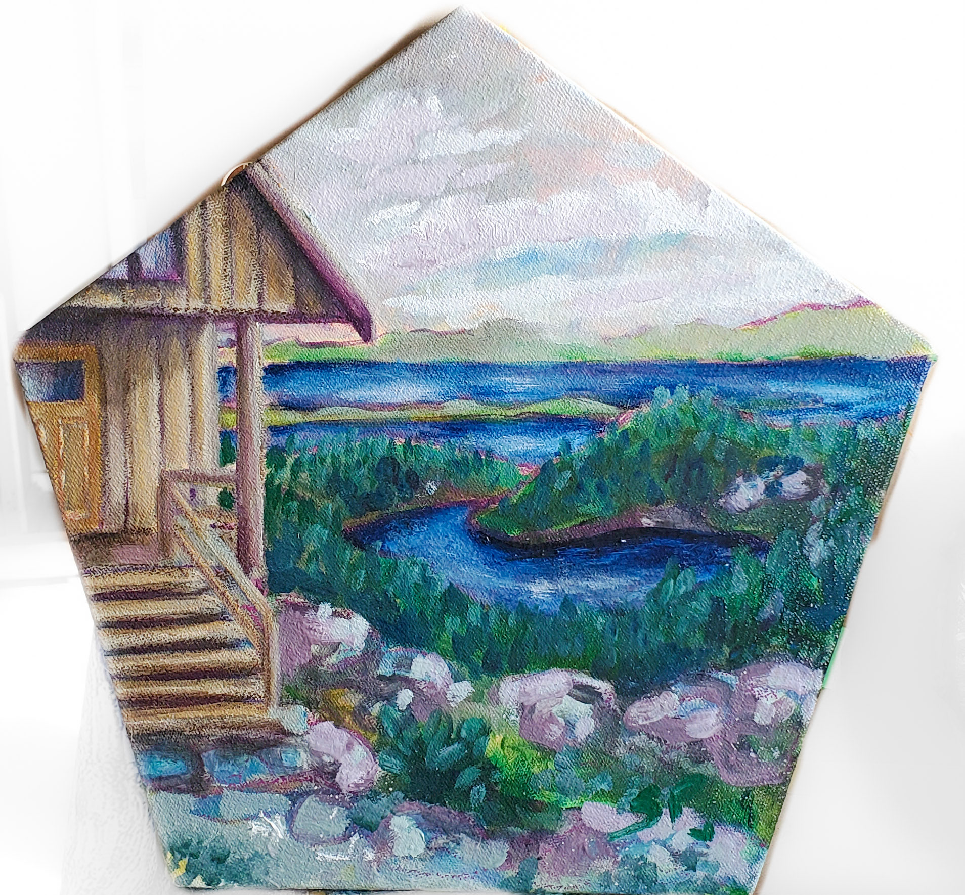 Tin Hat Hut 2022; Oil