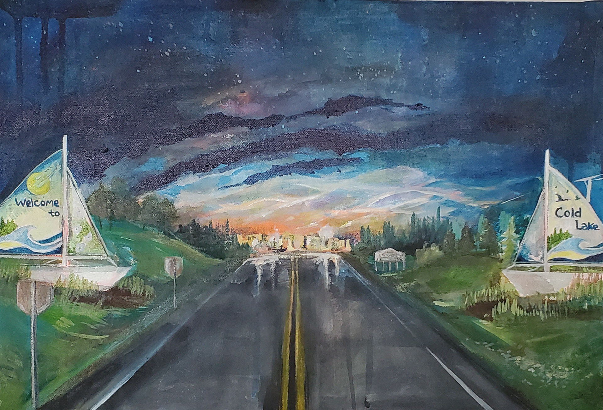 2021; Acrylic