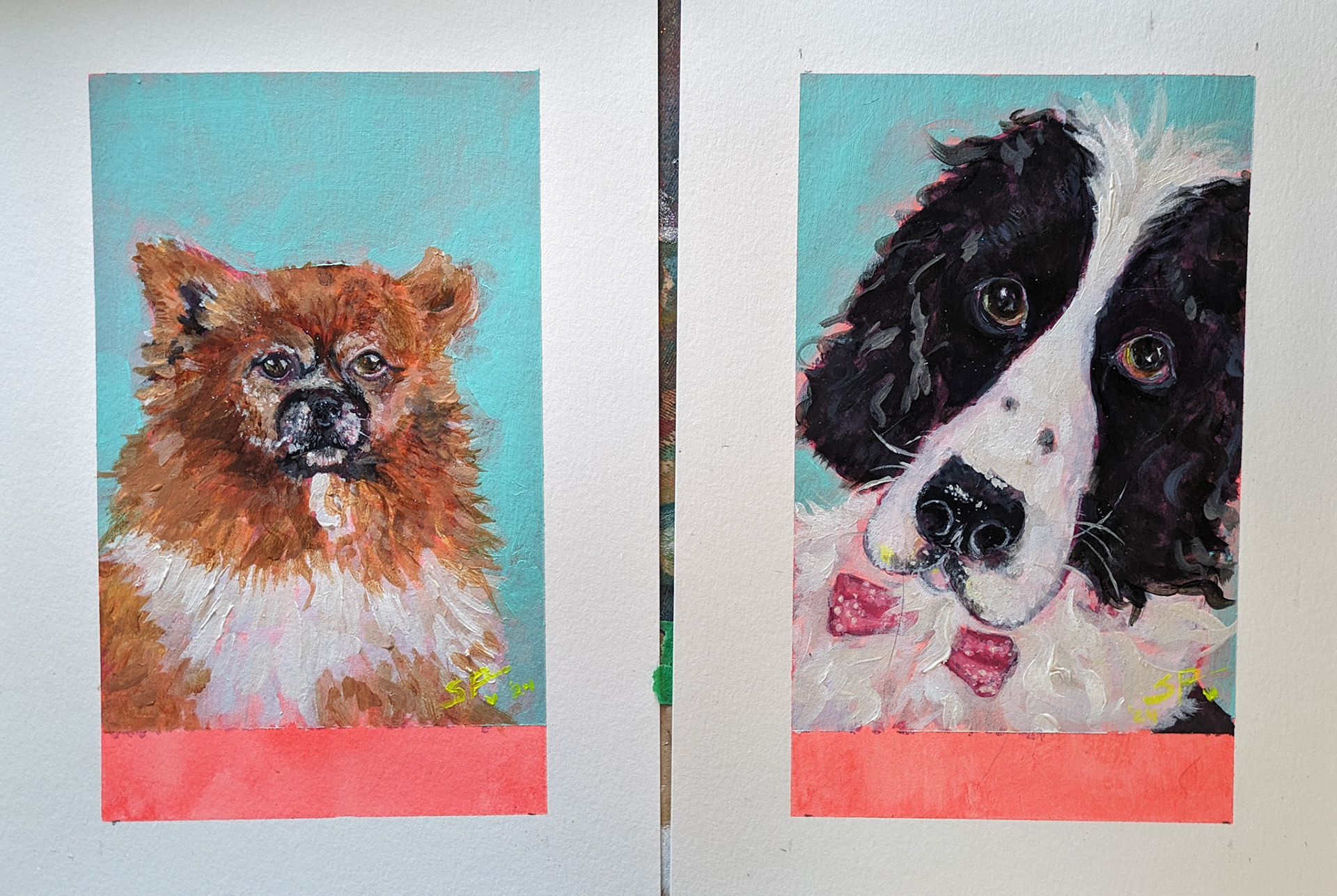 Commission 2024; Acrylic on Paper