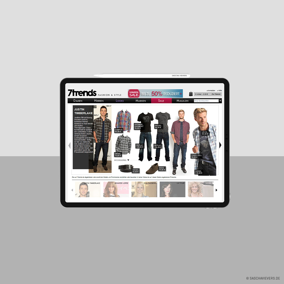 7trends.de, Landingpage
