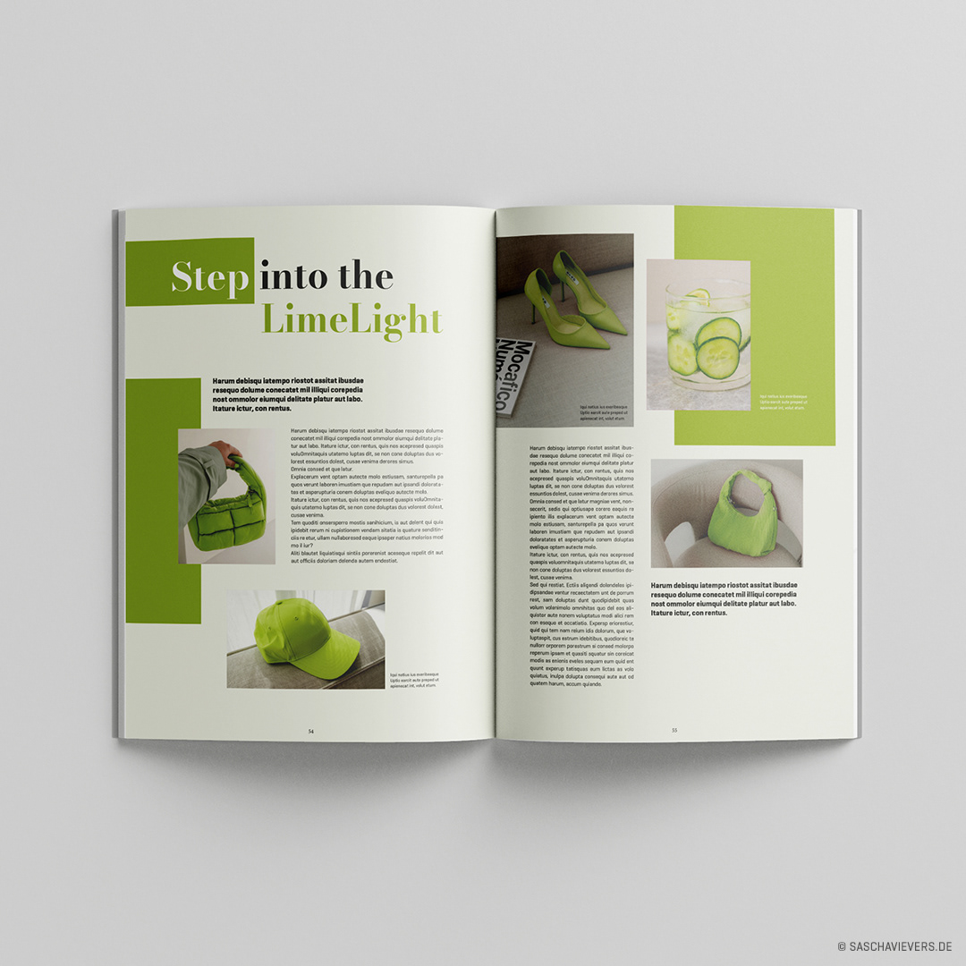 Doppelseite "LimeLight"