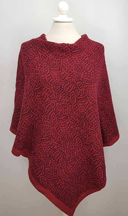 poncho Betula röd