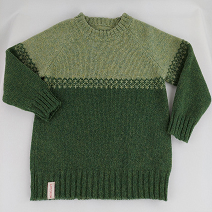 tröja Juno barn grön