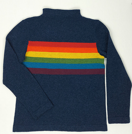 tröja Pride 2021 mörkblå botten