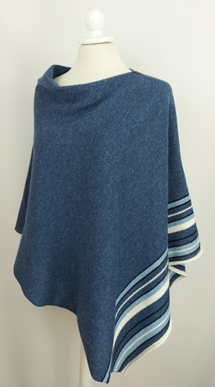 Poncho Hera jeansblå
