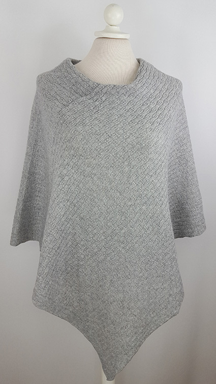 poncho Tukk ljusgrå