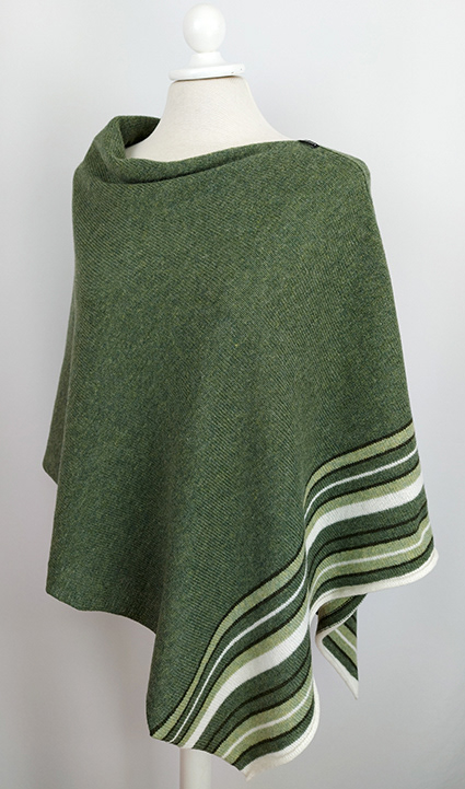 Poncho Hera olivgrön