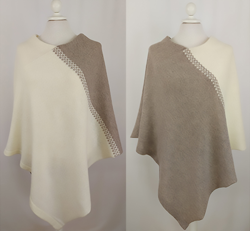 poncho Juno beige