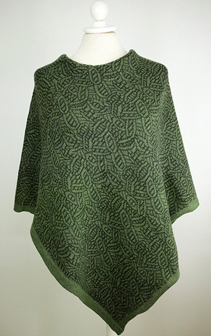 poncho Betula grön