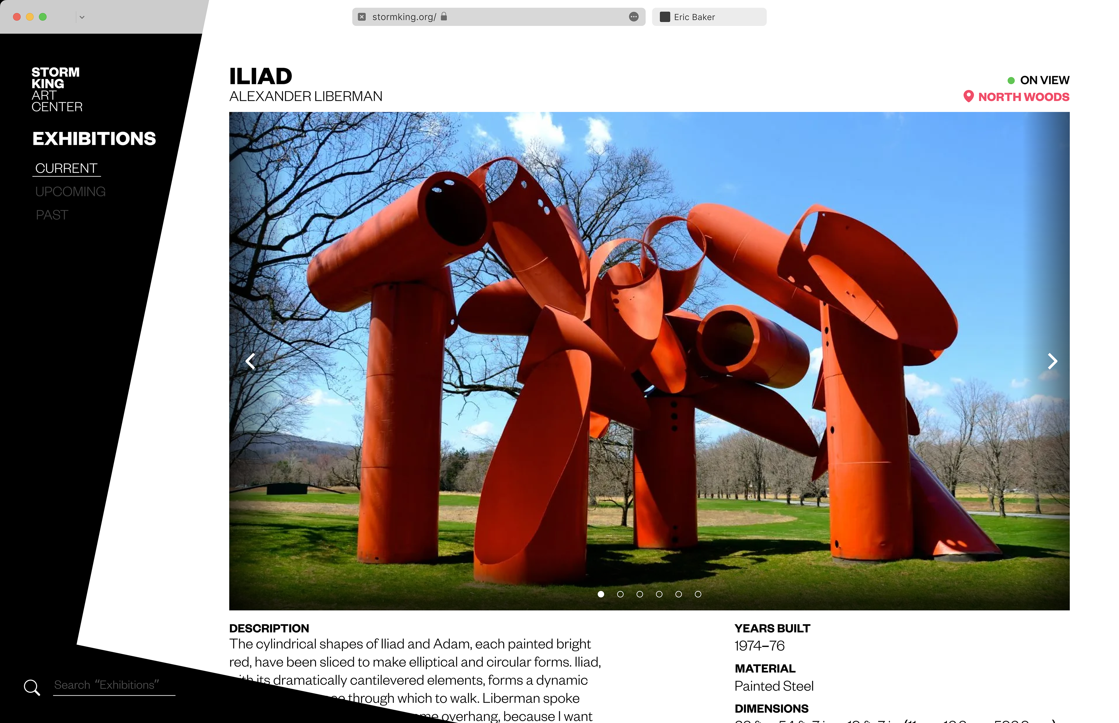 Website - Current Exhibitions (Info)
