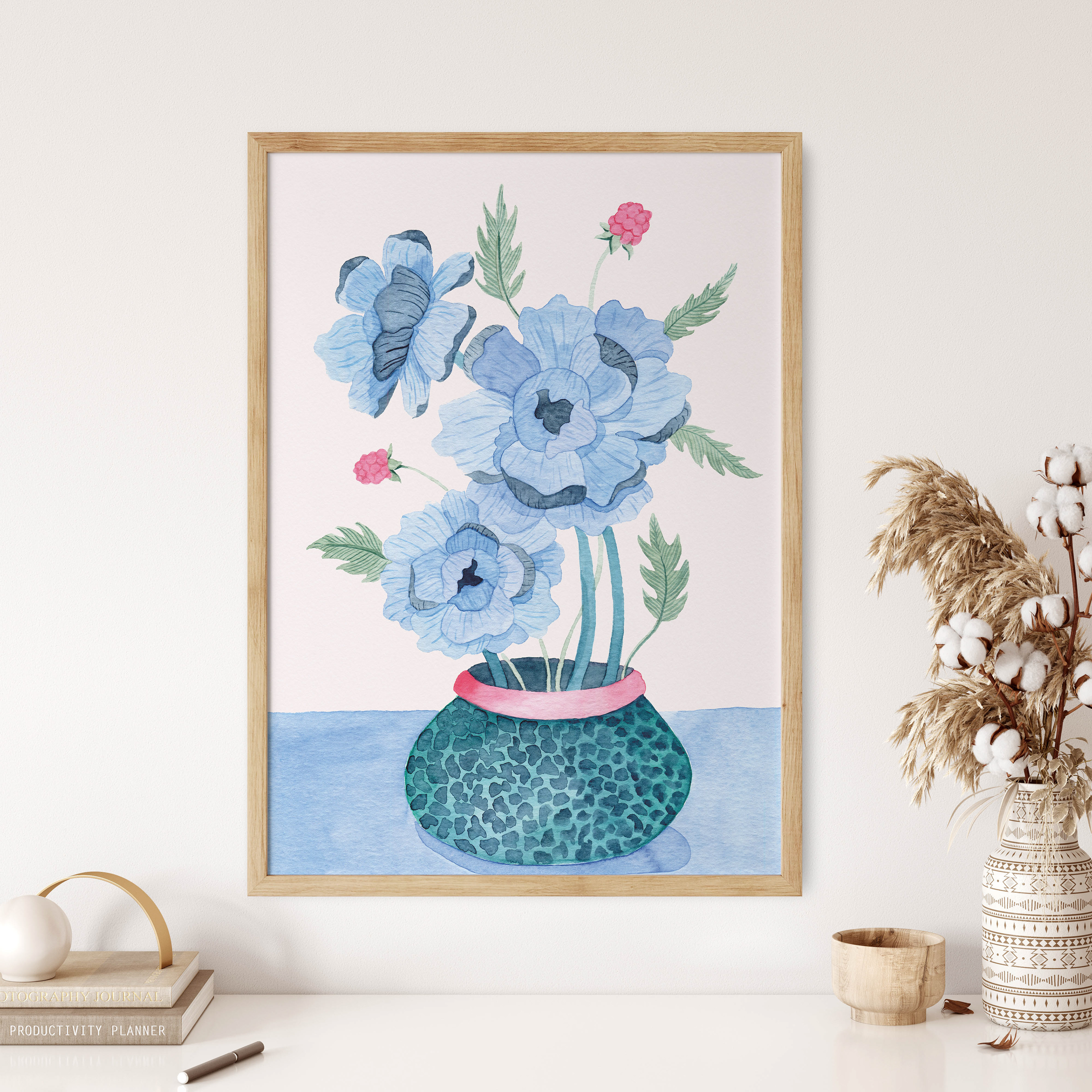 blue peony
