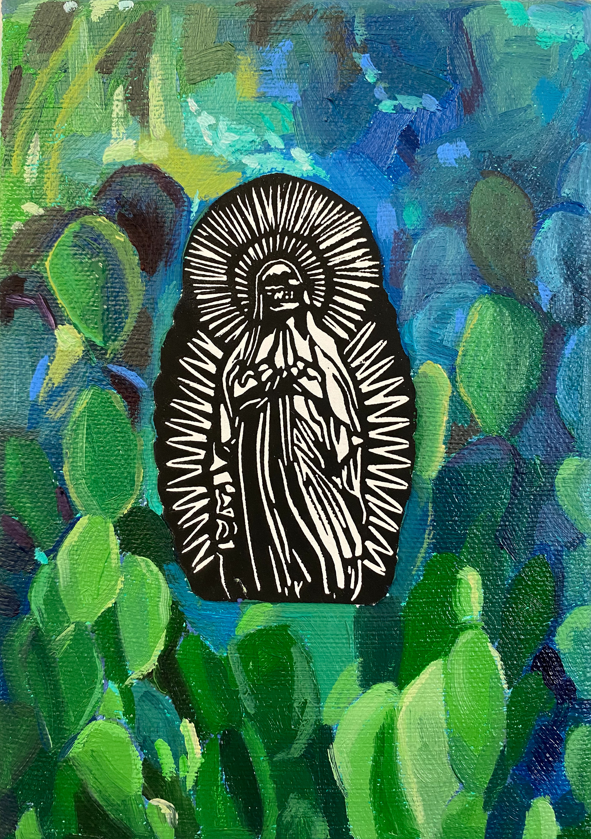 Santa Muerte 3, 2023 5 in x 7 in 