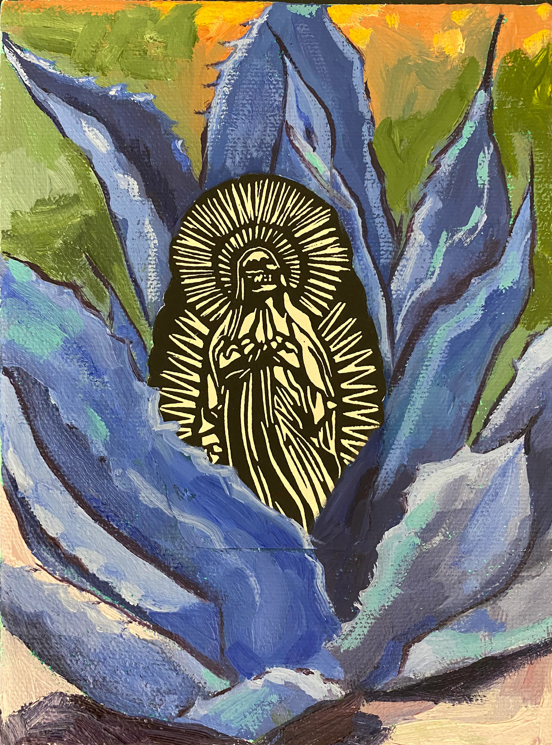 Santa Muerte 4, 2023 5 in x 7 in 