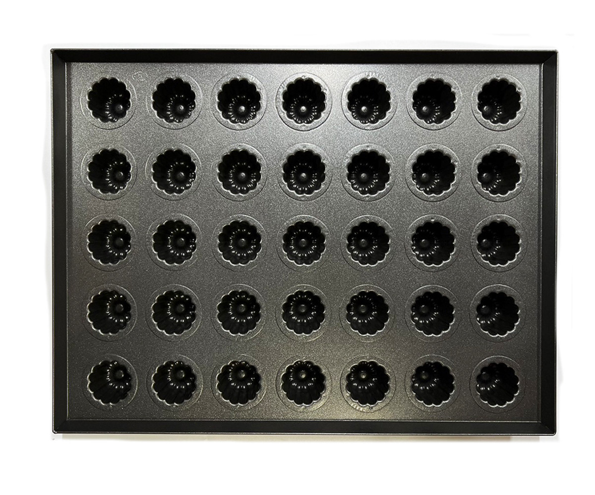 Teflon-Coated MB Commercial Canelé Pan (35 pieces)  Plate Type