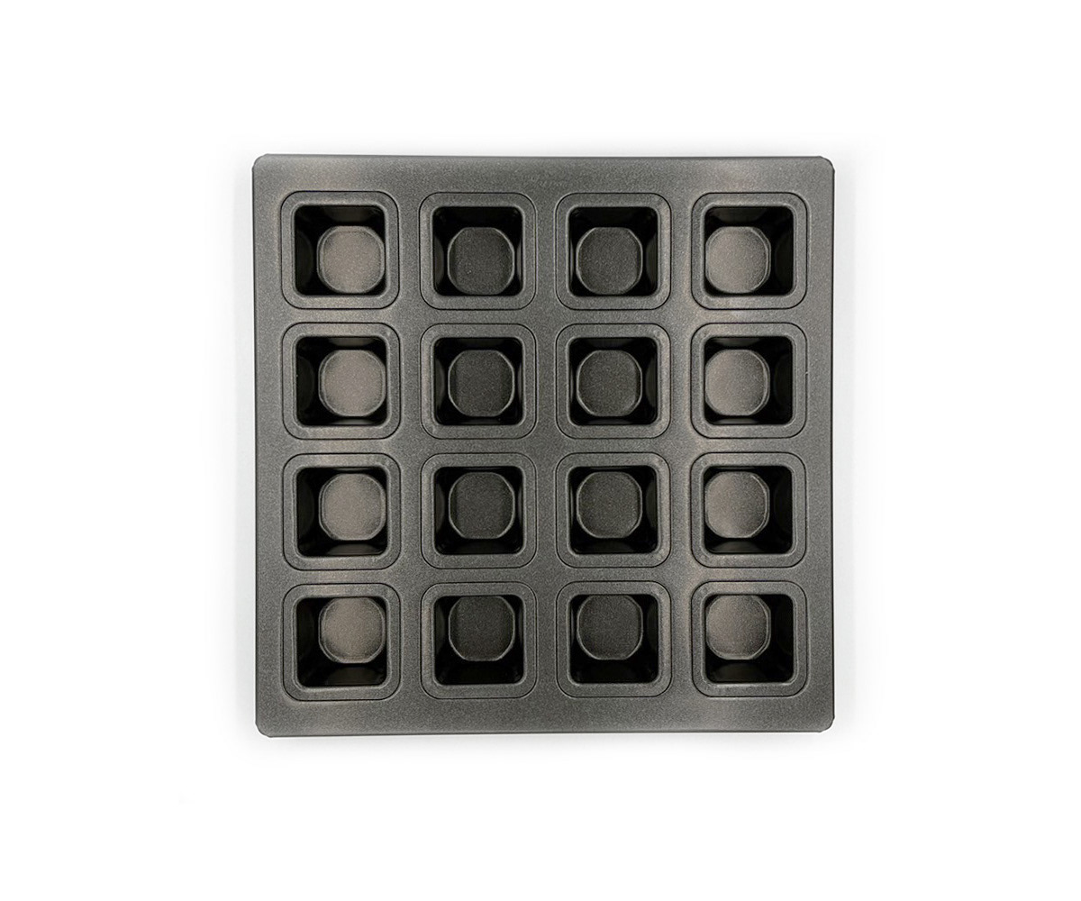 Teflon-coated MB Maron Cube Pan (16 pieces)