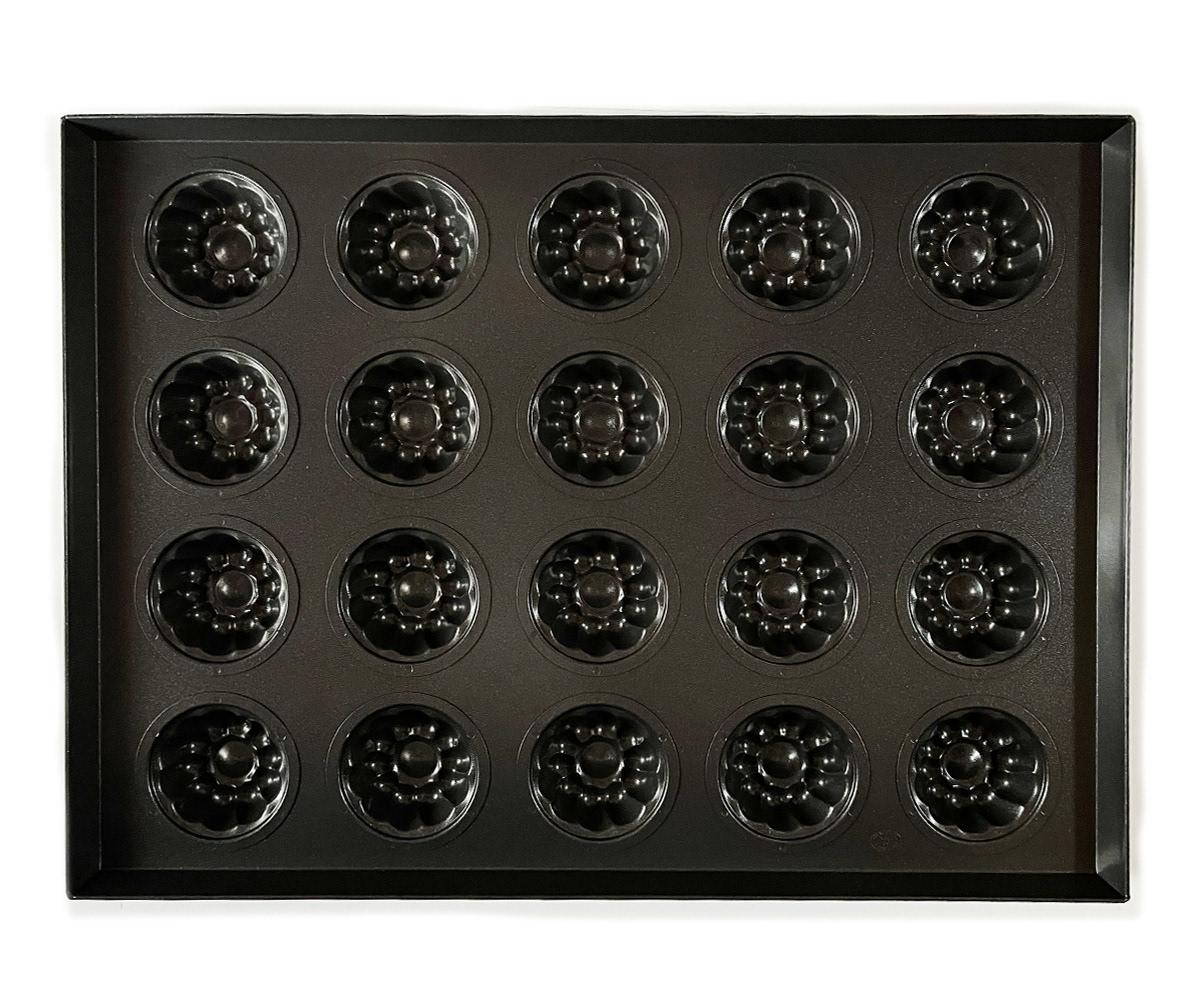 Teflon-coated MB Commercial Visitandine Pan (20 pieces) Plate type