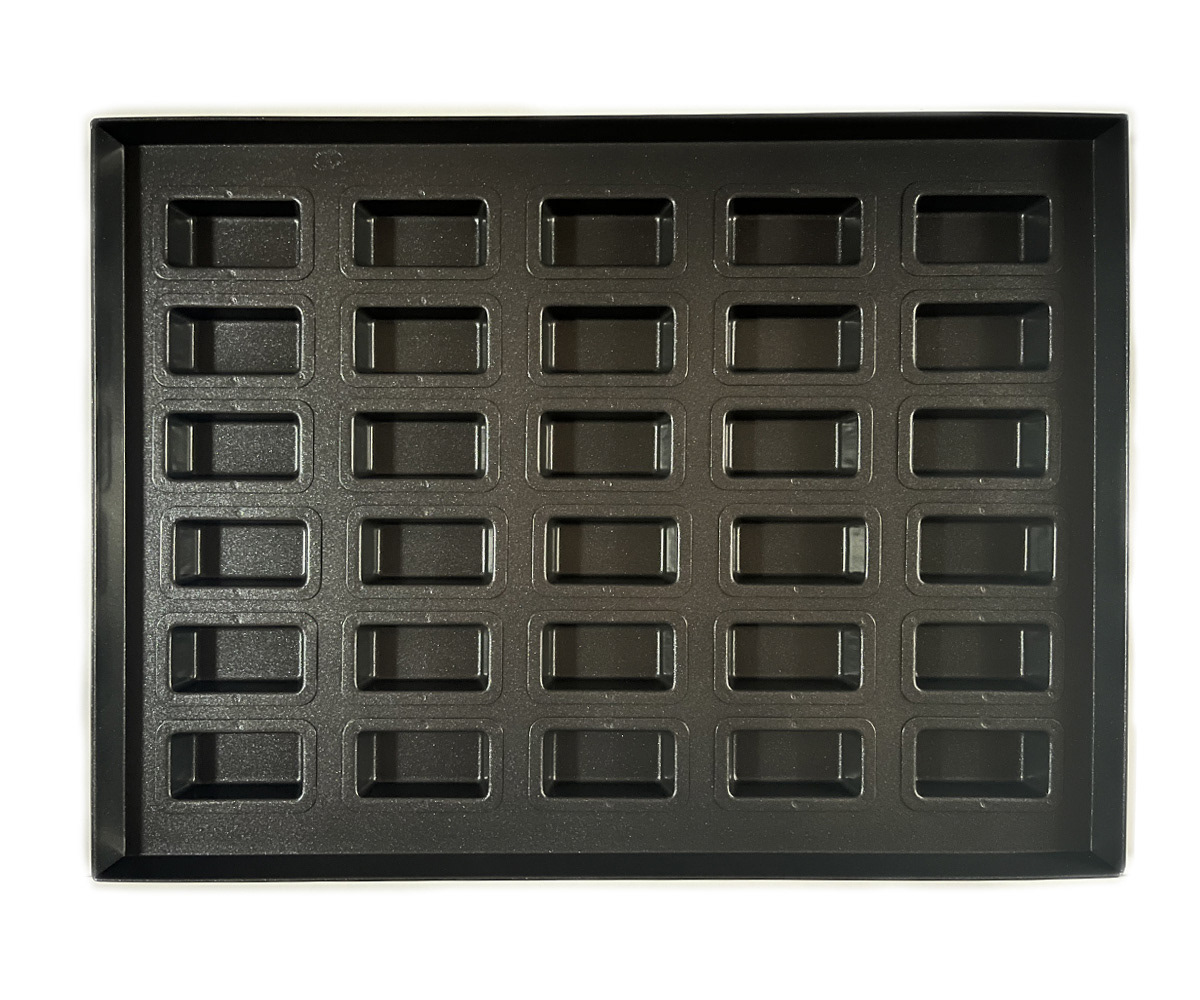 Teflon-Coated MB Commercial Slim Financier Pan (30 pieces) Plate Type