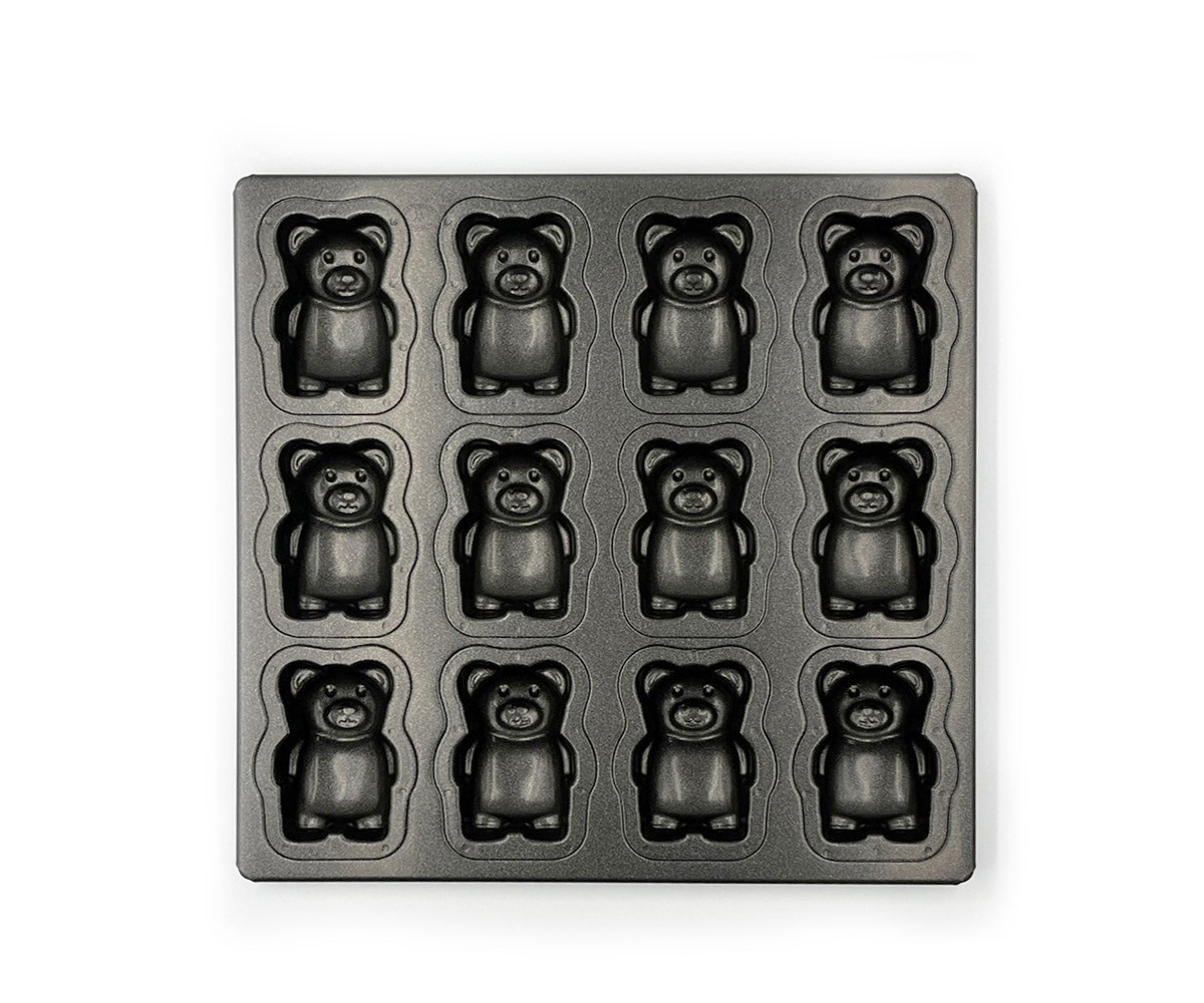 Teflon-coated MB Teddy Bear Pan (12 pieces)