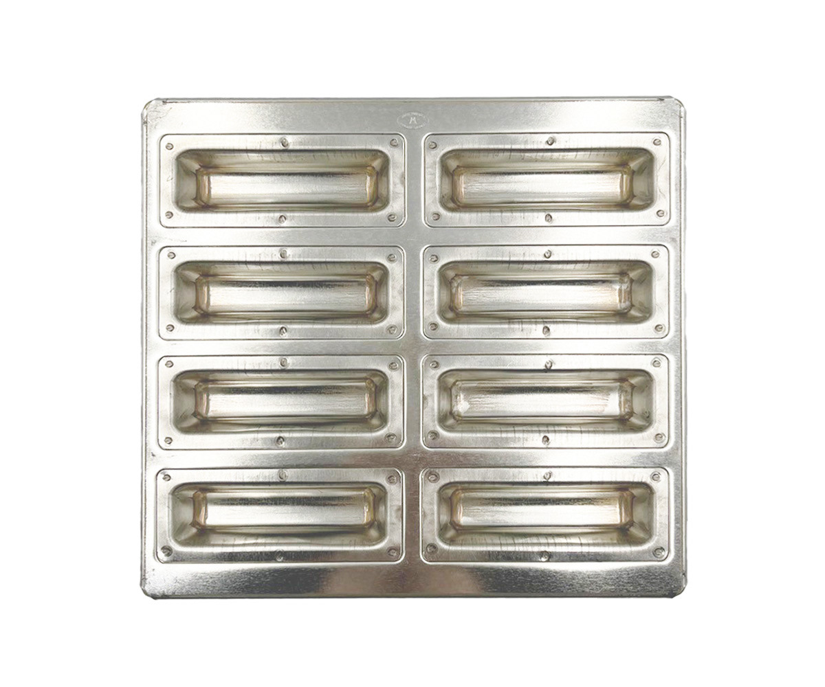 Silicone-Coated Silver Mini Raft Pan (8 Pieces)