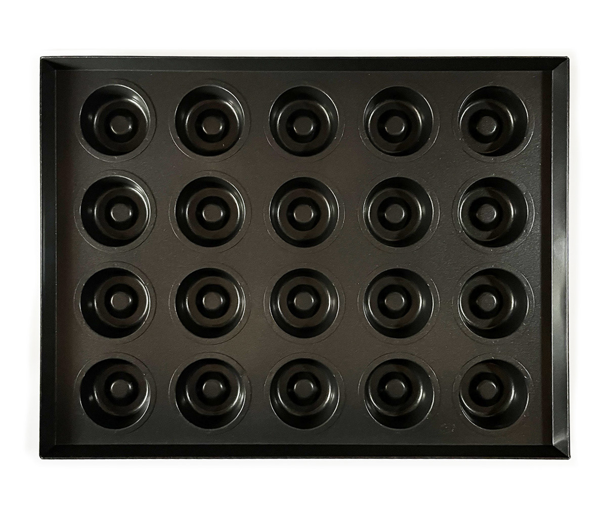 Teflon-coated MB Commercial Savarin Pan (20 pieces) Plate type