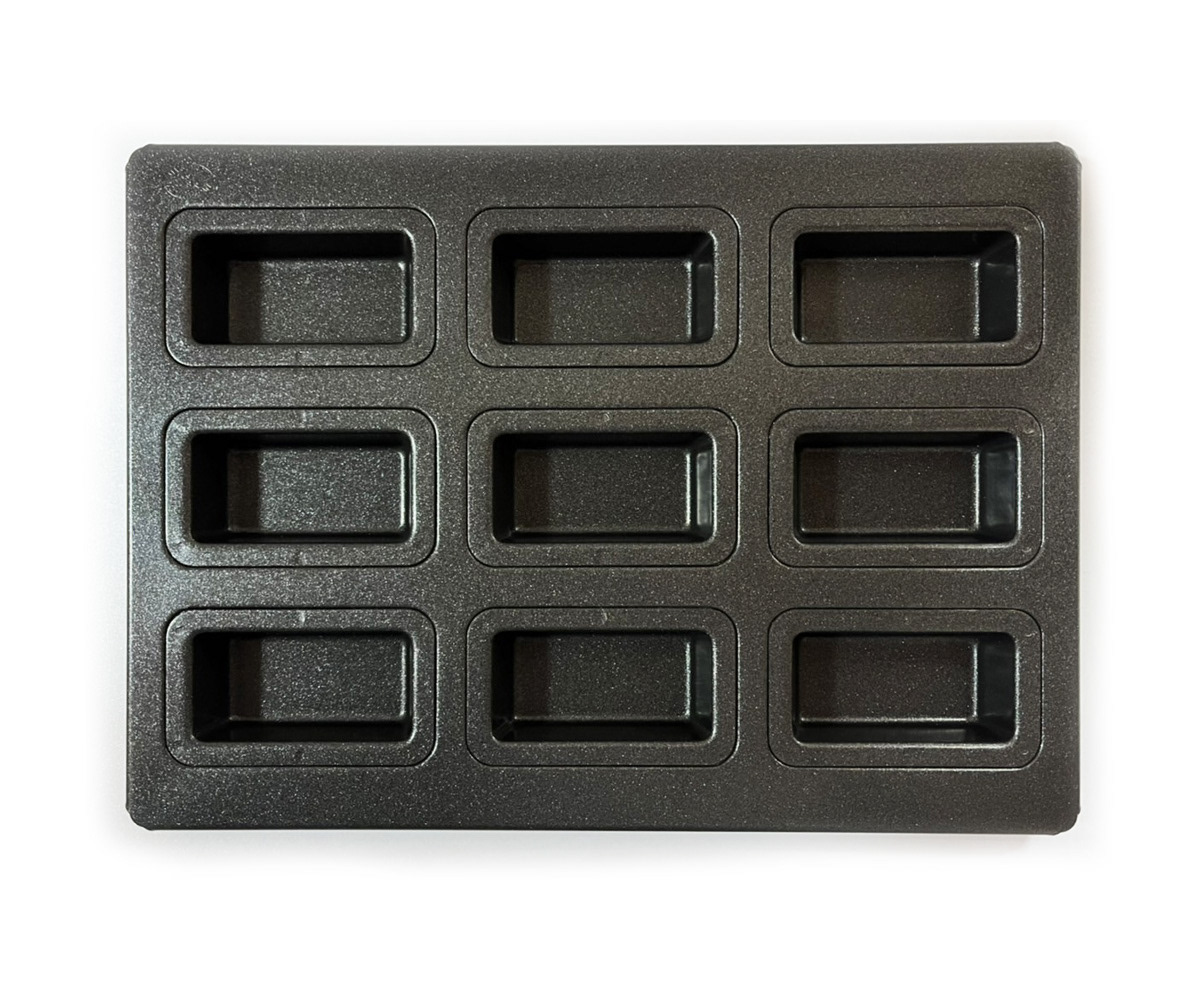 Teflon-Coated MB Slim Financier Pans (9 pieces)