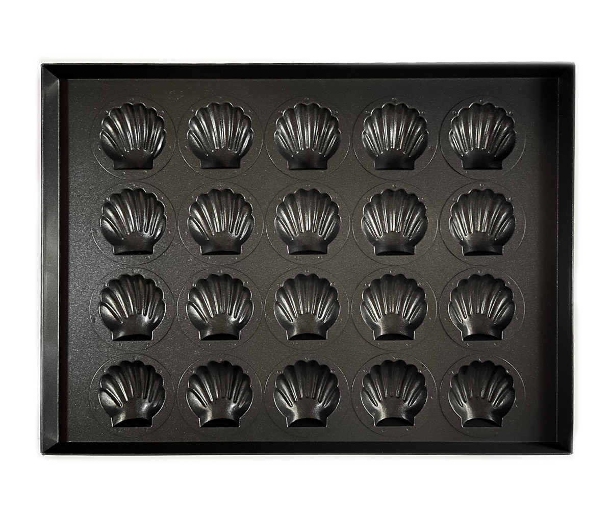 Teflon-coated MB Commercial Scallop Pan (20 pieces) Plate type