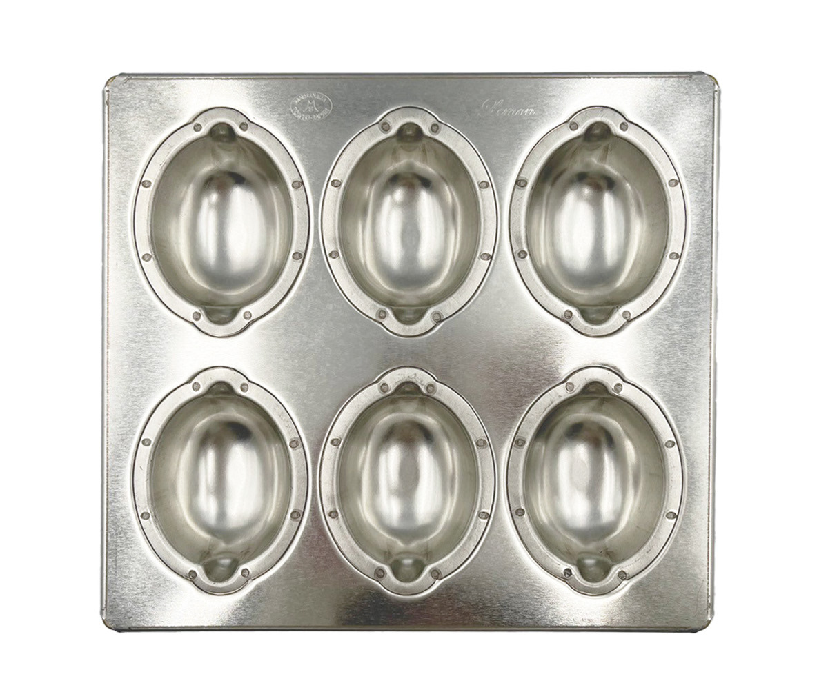 Silicone-Coated Silver Lemon Pan (6 Pieces)