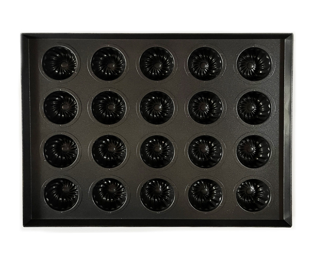 Teflon-coated MB Commercial Petit Cougrof Pan (20 pieces) Plate type