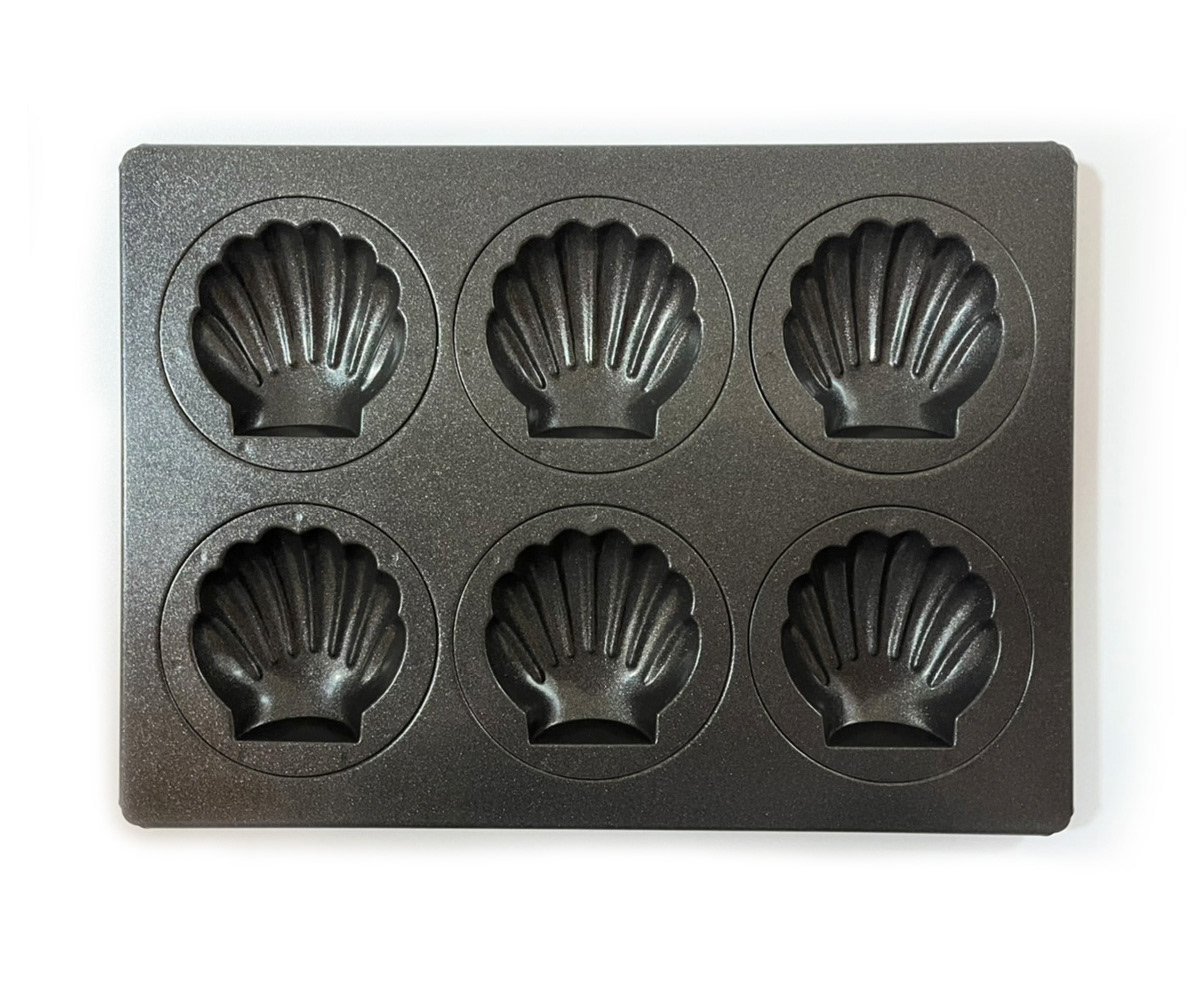 Teflon-Coated MB Scallop Pans TypeA (6 pieces)