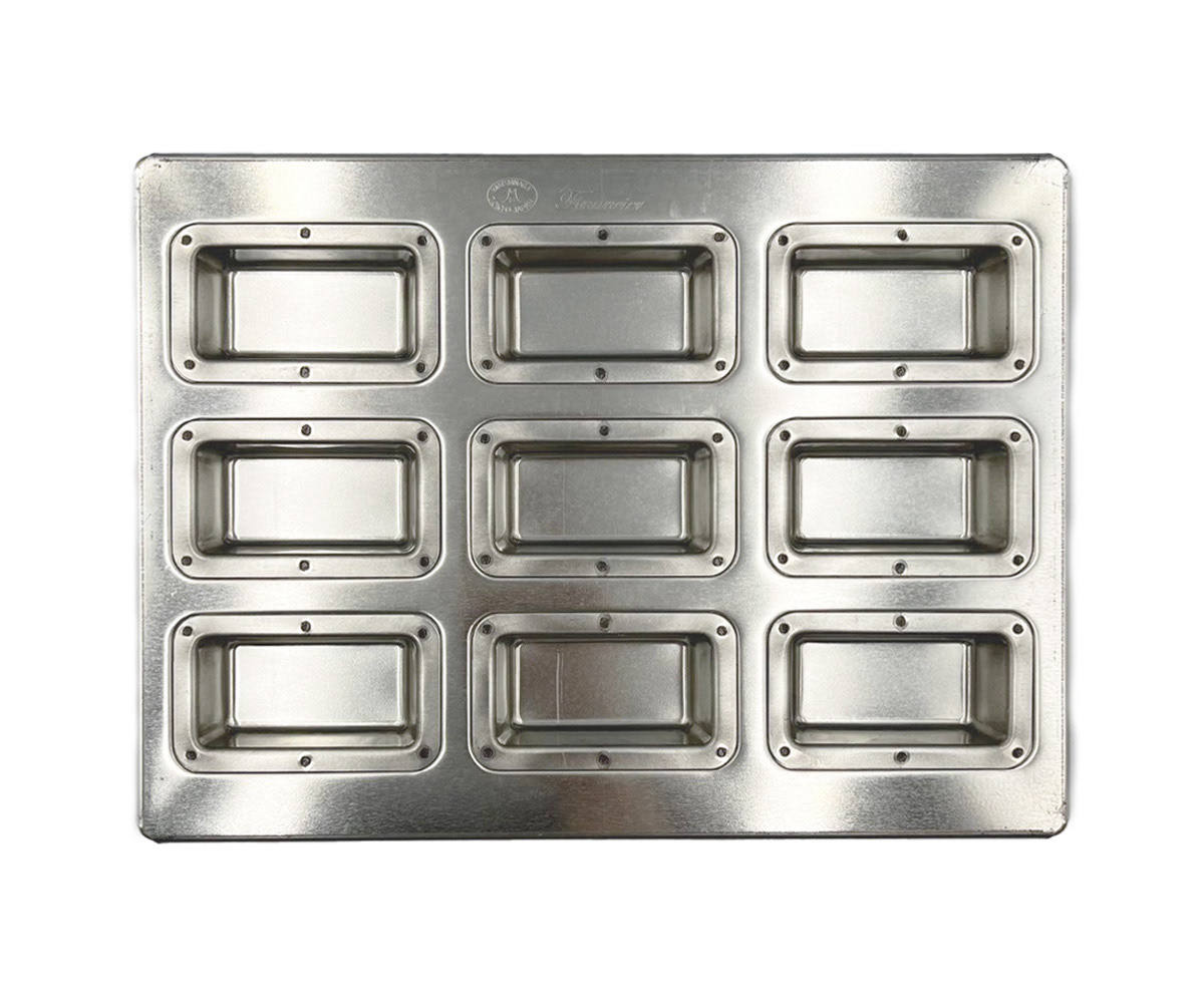 Silicone-coated SV Slim Financier Pan (9 pieces)